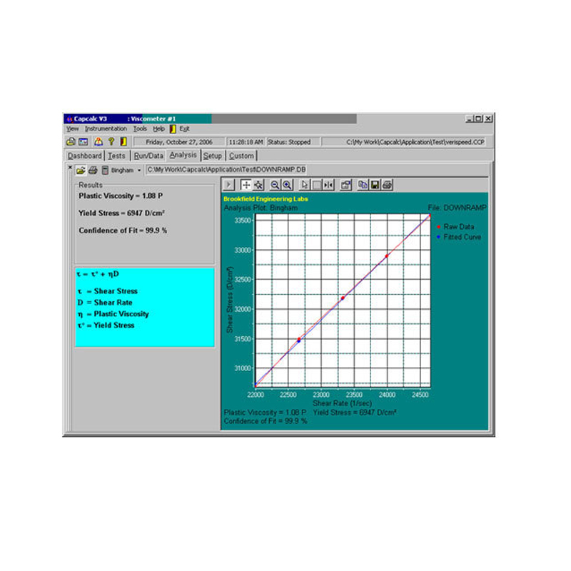 PHẦN MỀM ĐO ĐỘ NHỚT Capcalc