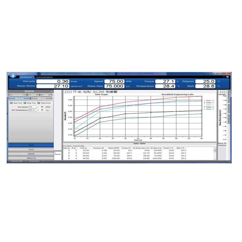 PHẦN MỀM ĐO ĐỘ NHỚT RheoCalcT